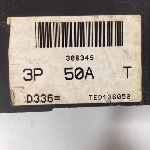 Used GE 50 Amp Circuit Breaker TED136050 #90190