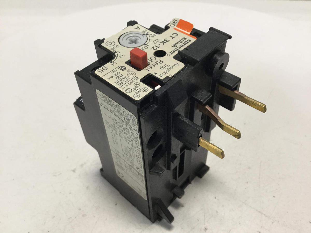 Used SPRECHER & SCHUH Overload Relay CT 3K-12 USED