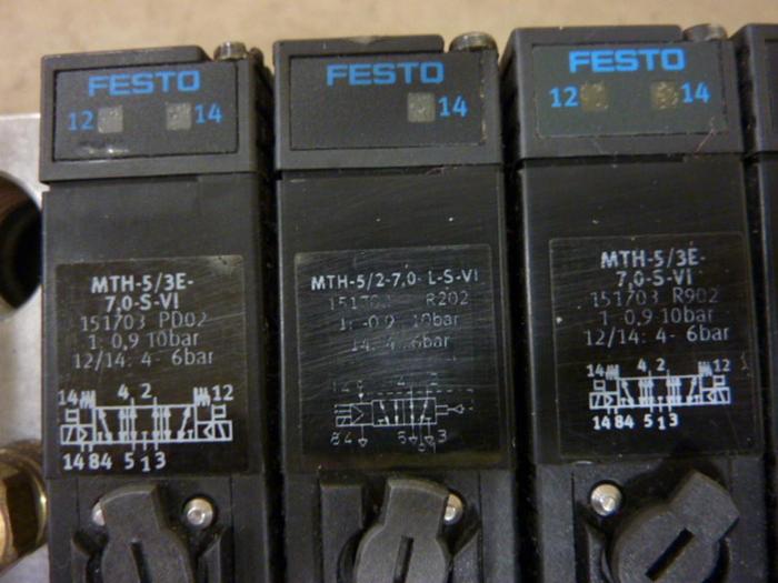 Used FESTO Control Block w/ Valves IFB8-03 #52798