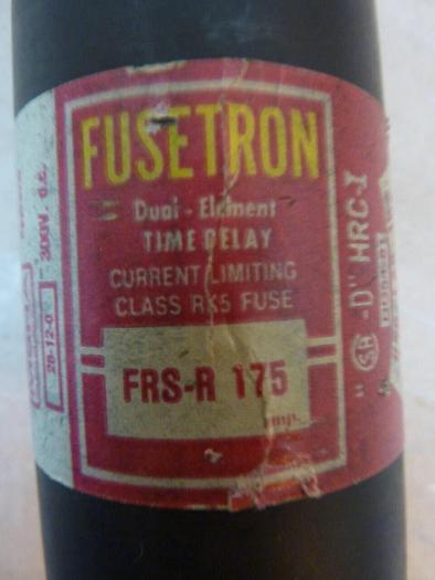 Used FUSETRON 175 Amp Fuse FRS-R-175 USED #23499