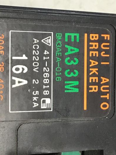 Used FUJI ELECTRIC Circuit Breaker 16 Amp EA330M-16 #119757