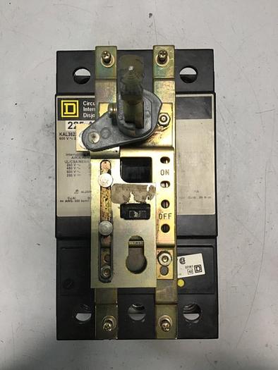 Used SQUARE D 225 Amp Circuit Breaker KAL36225J #141311
