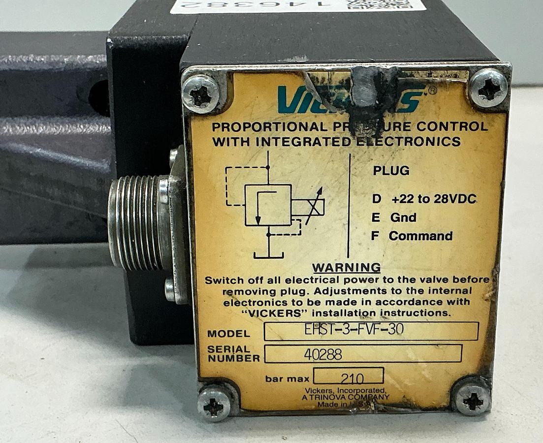 Used VICKERS EHST-3-FVF-30
