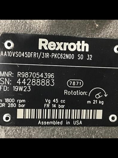 Used Rexroth Pump R98705496 Used #132080