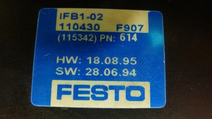 Used FESTO Control Block IFB1-02 #52718