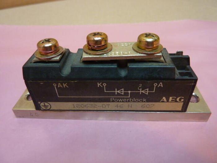 Used AEG MOTOR CONTROL Rectifier Module 120632-DT 46 N 607 #37252