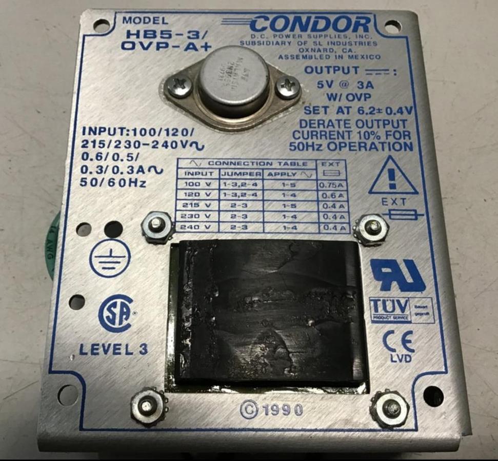 Used POWER ONE Power Supply HB5-3/OVP-A USED