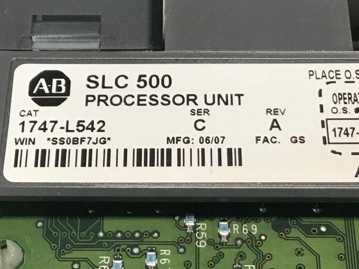 Used ALLEN BRADLEY 5/04 Processor Module 1747-L542 SER C #127345