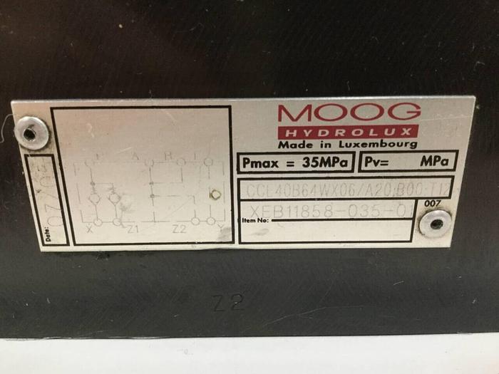 Used MOOG Check Valve CCE40B64WX06A20B00T12 #98337
