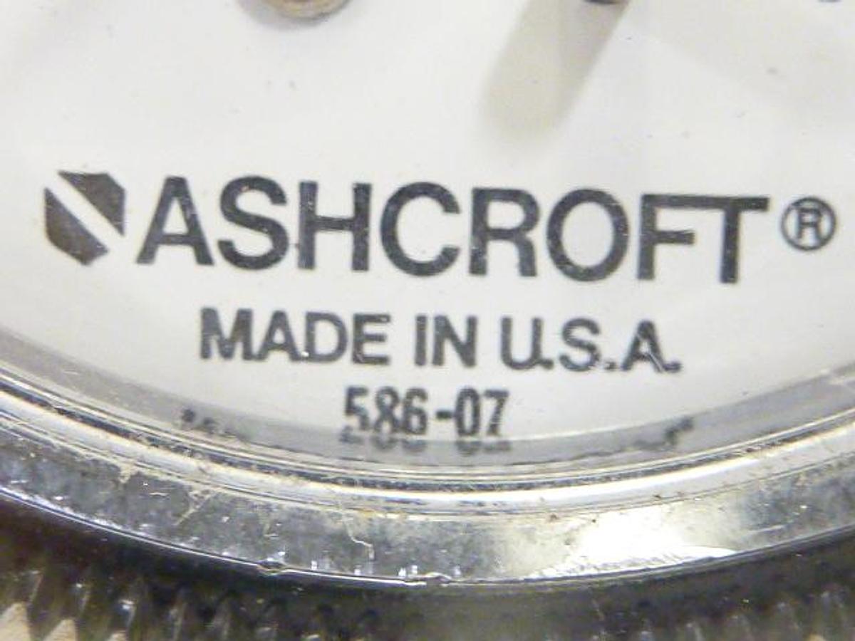Used ASHCROFT Pressure Gauge 586-07 Used