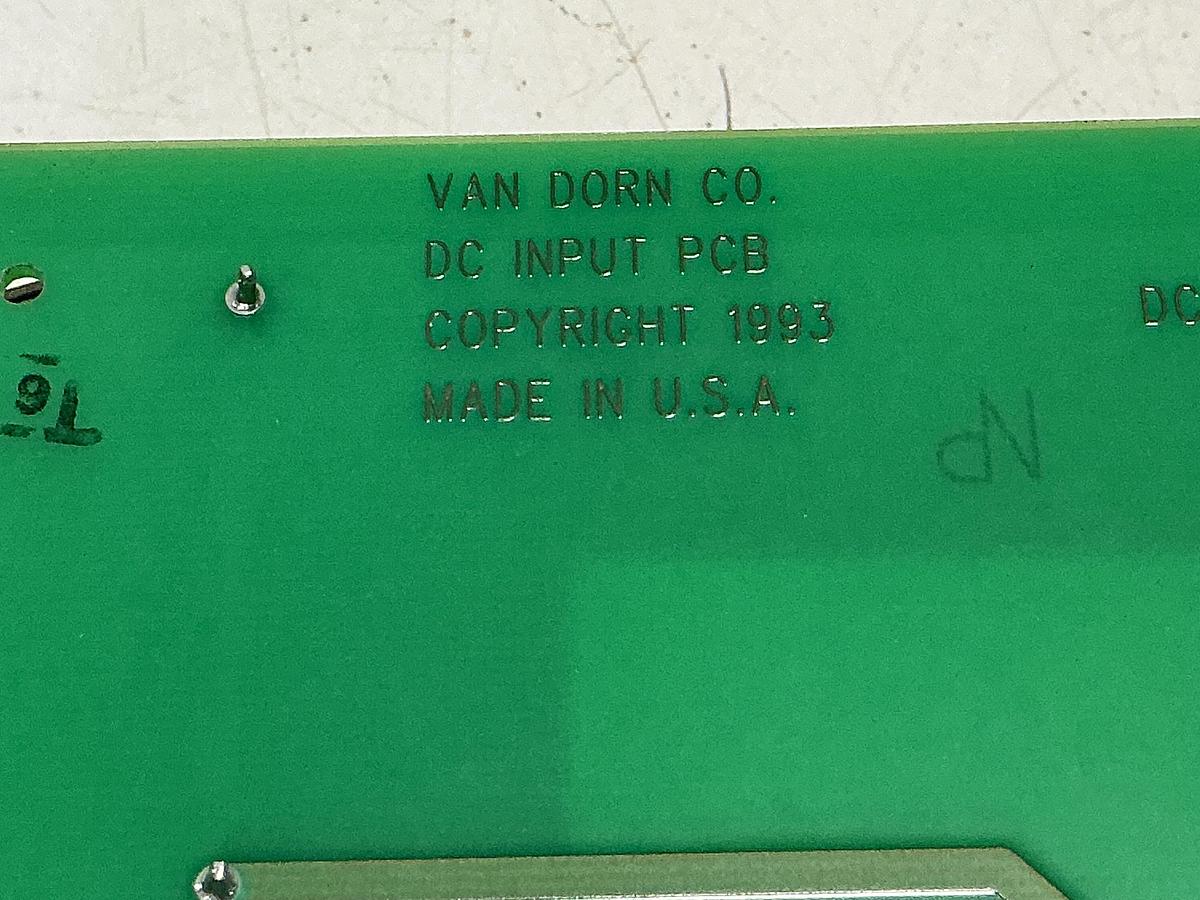 Used VAN DORN 330037 REV-C