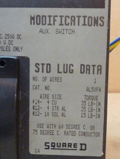 Used SQUARE D 30 Amp Circuit Breaker FAL360301212 #32003