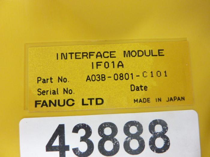 Used FANUC I/O Module A03B-0801-C101 #43888