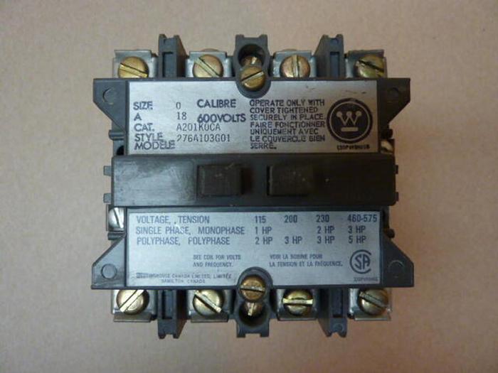 Used WESTINGHOUSE Contactor A201K0CA #30088