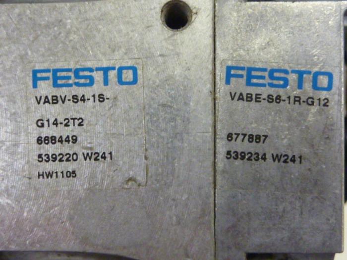 Used FESTO Control Block w/ Valves CPX-EPL-EV #60714