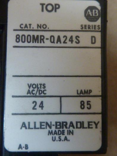 Used ALLEN BRADLEY Push Button 800MR-QA24S RED #30419