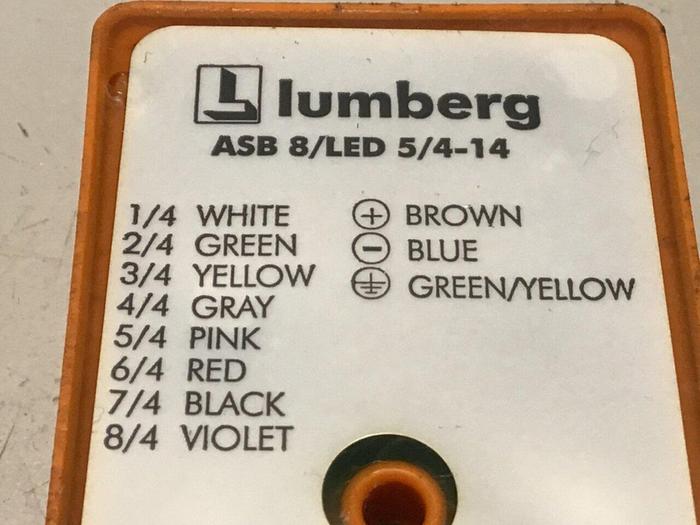 Used LUMBERG Distribution Box ASB 8/LED 5/4-14 #130703