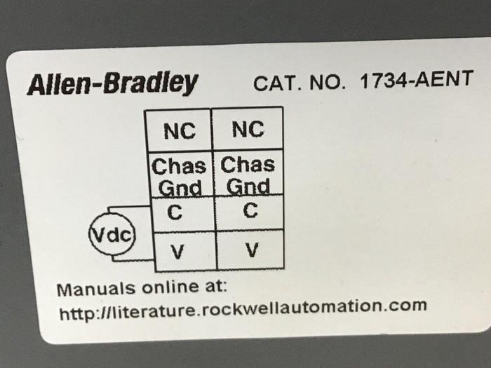 Used ALLEN BRADLEY ETHERNET NETWORK ADAPTO 1734-RTB 1734-AENT #133694