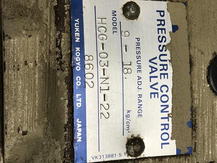 Used YUKEN Valve HCG-03-N1-22 #135648