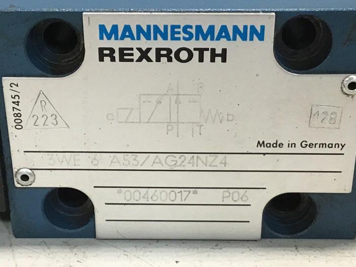 Used MANNESMANN REXROTH Valve 3WE6A53/AG24NZ4 #125931