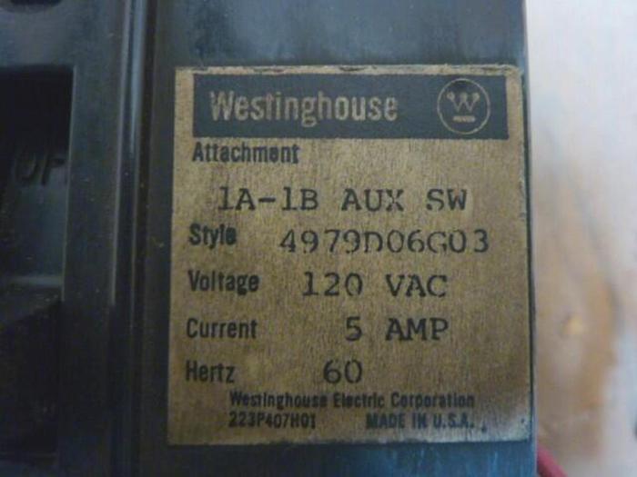 Used WESTINGHOUSE 60 Amp Circuit Breaker FB3060 #28455
