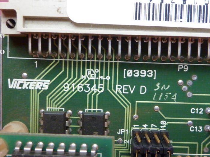 Used VICKERS Control Board 916345 #34188