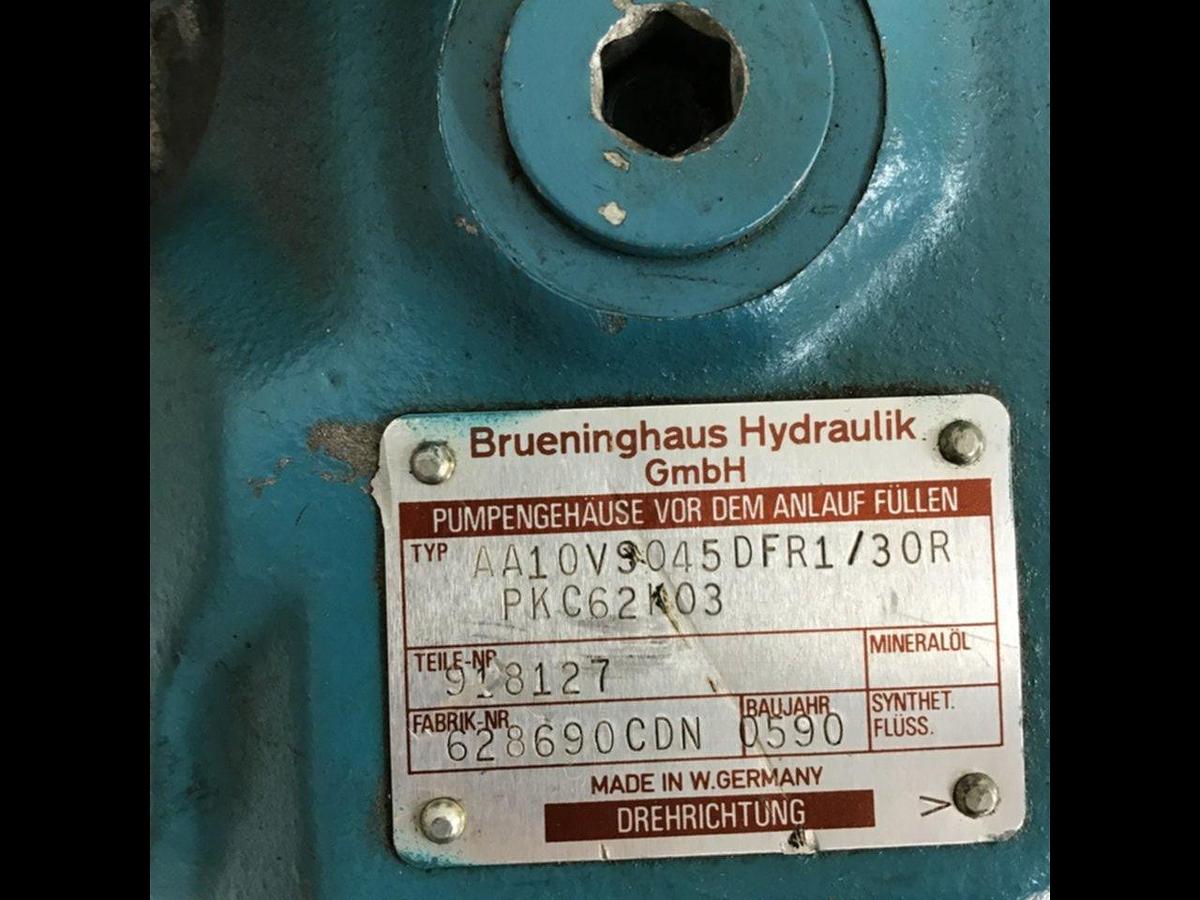 Used MANNESMANN REXROTH Hydrualic Pump AA10V9045DFR1/30R USED