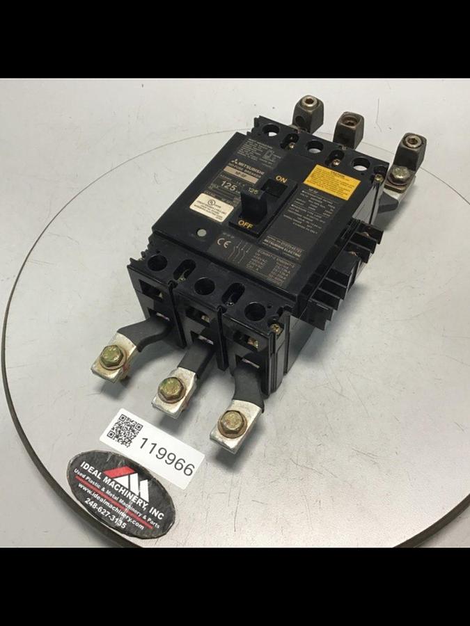 Used MITSUBISHI 125 Amp Circuit Breaker NF-SF3125 USED