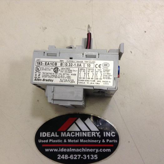 Used ALLEN BRADLEY Overload Relay 193-EA1CB SER B #76152