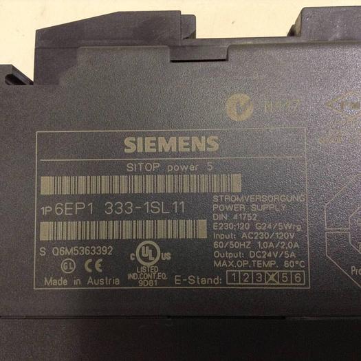 Used SIEMENS Power Supply 6EP1 333-1SL11 #70579