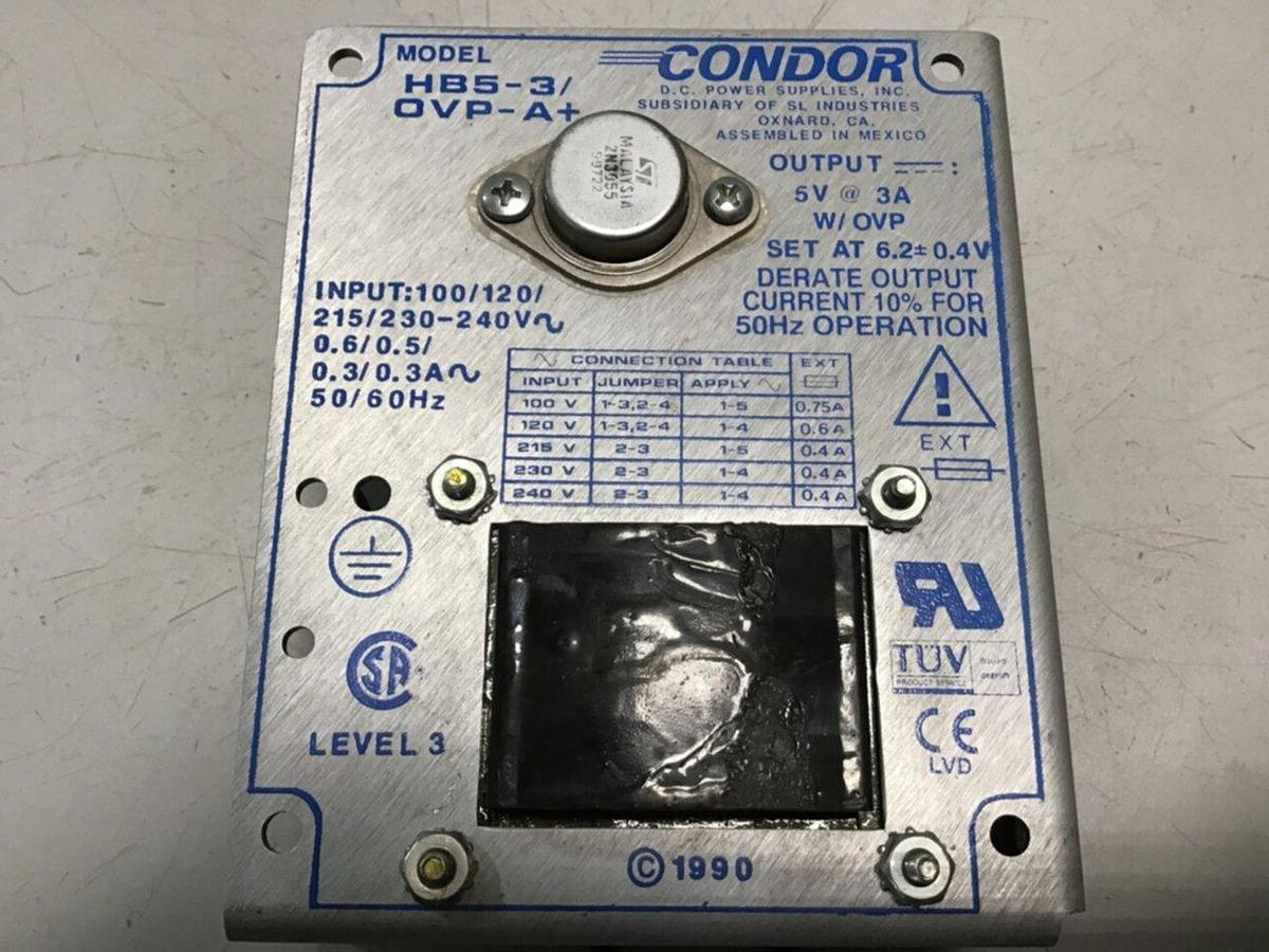 Used POWER ONE Power Supply HB5-3/OVP-A USED