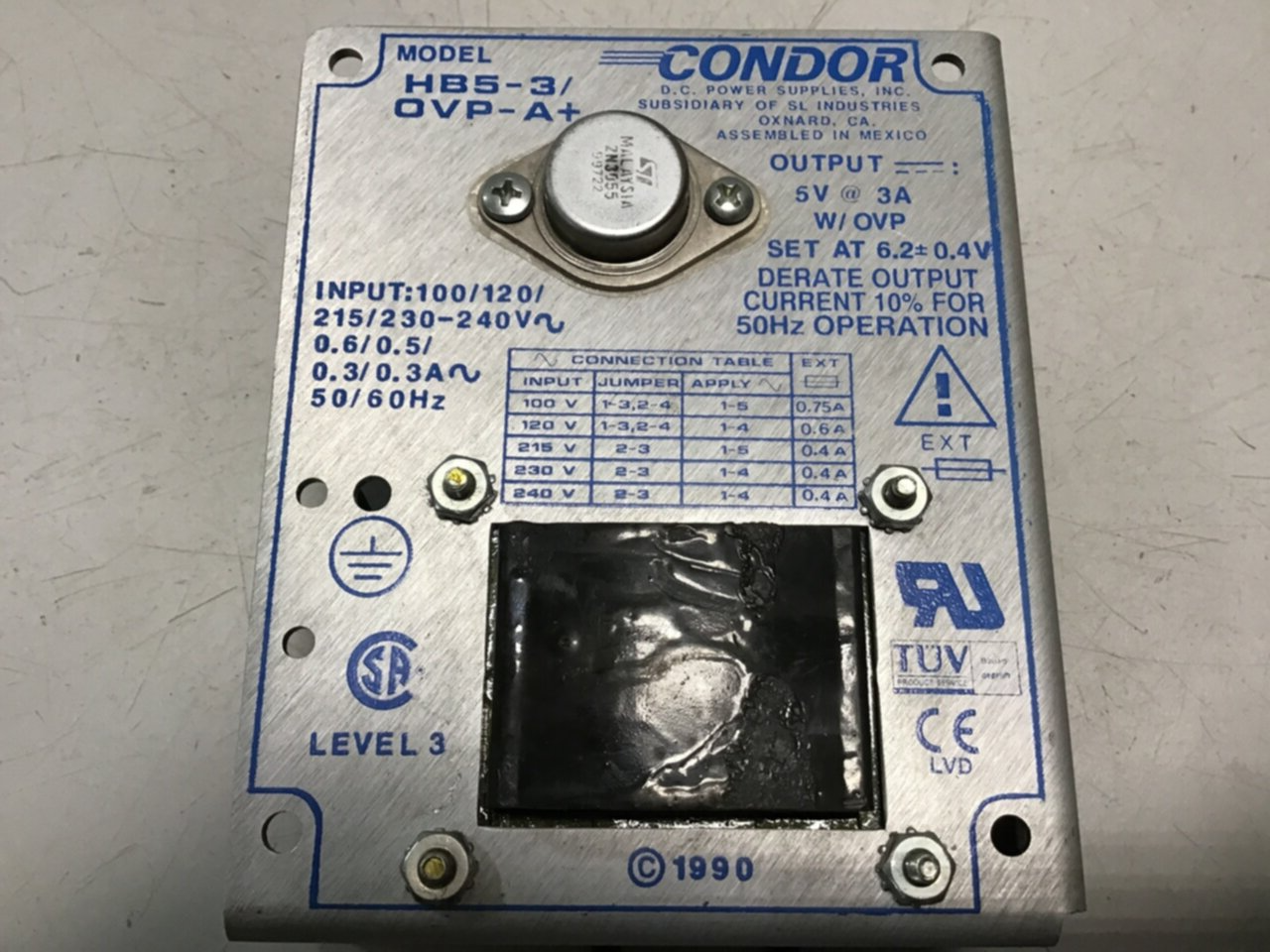 Used POWER ONE Power Supply HB5-3/OVP-A USED