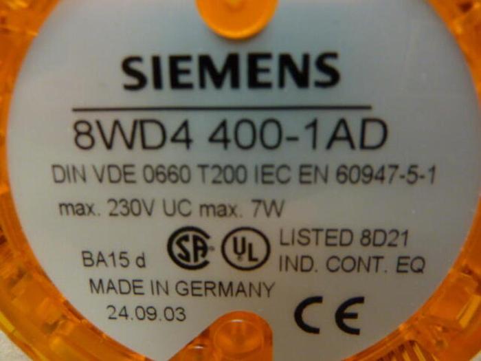 Used SIEMENS Yellow Stack Light 8WD4 400-IAD #29598