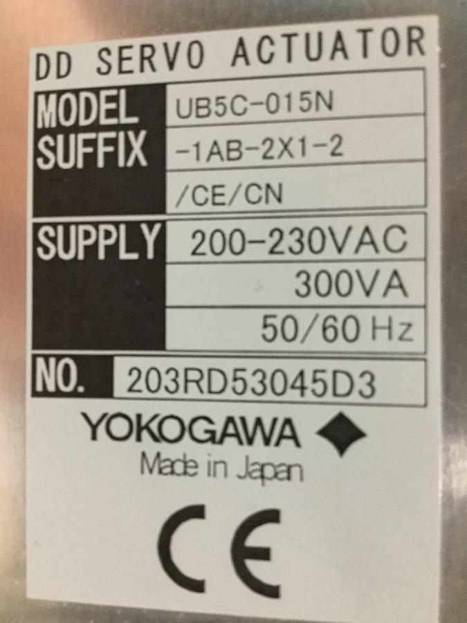 Used YOKOGAWA DD Servo Amplifier UB5C-015N-1AB-2X1-2/CE/CN Used #98695