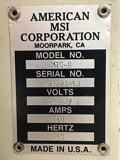Used AMERICAN MSI 8 Zone Hot Runner MTC-8 Used