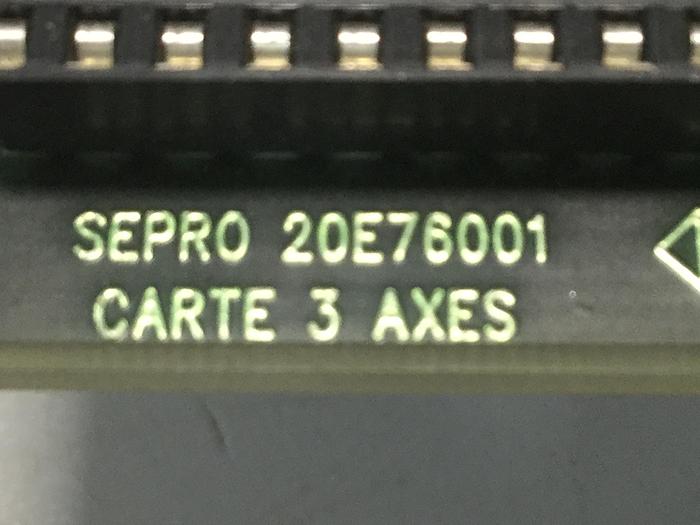 Used SEPRO ROBOTIQUE Circuit Board 20E76001 Used