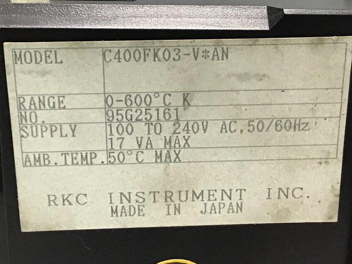 Used RKC Temperature Control REX-C400FK03VAN #96605
