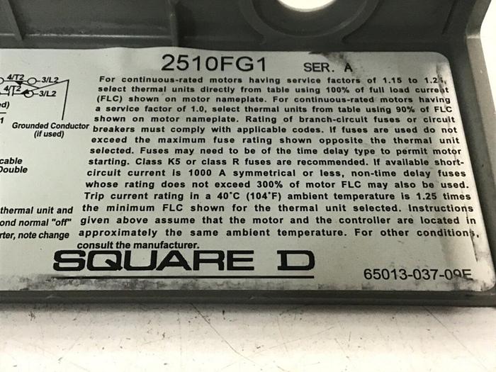 SIEMENS Starter Switch SMFFG1 #124896