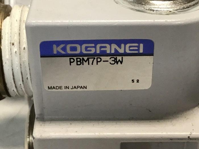 Used KOGANEI Manifold w/ Valves PBM7P-3W #120990