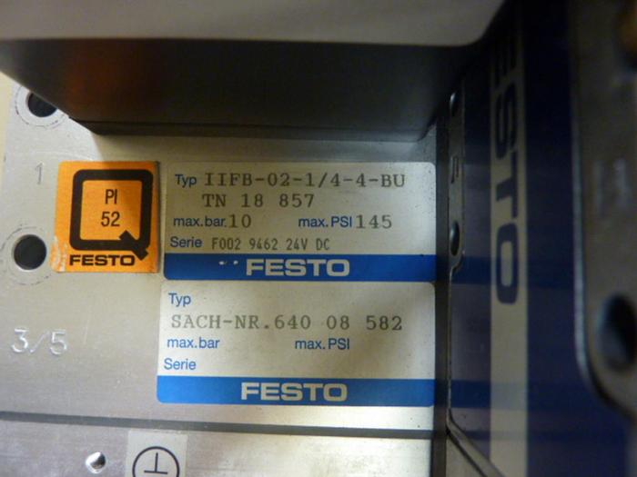 Used FESTO Control Block / Valve Terminal IFB8-02 #52705