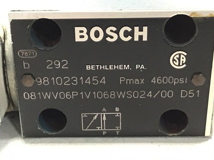 Used BOSCH Valve 081WV06P1V1068WS024/00D51 9810231454 #133010