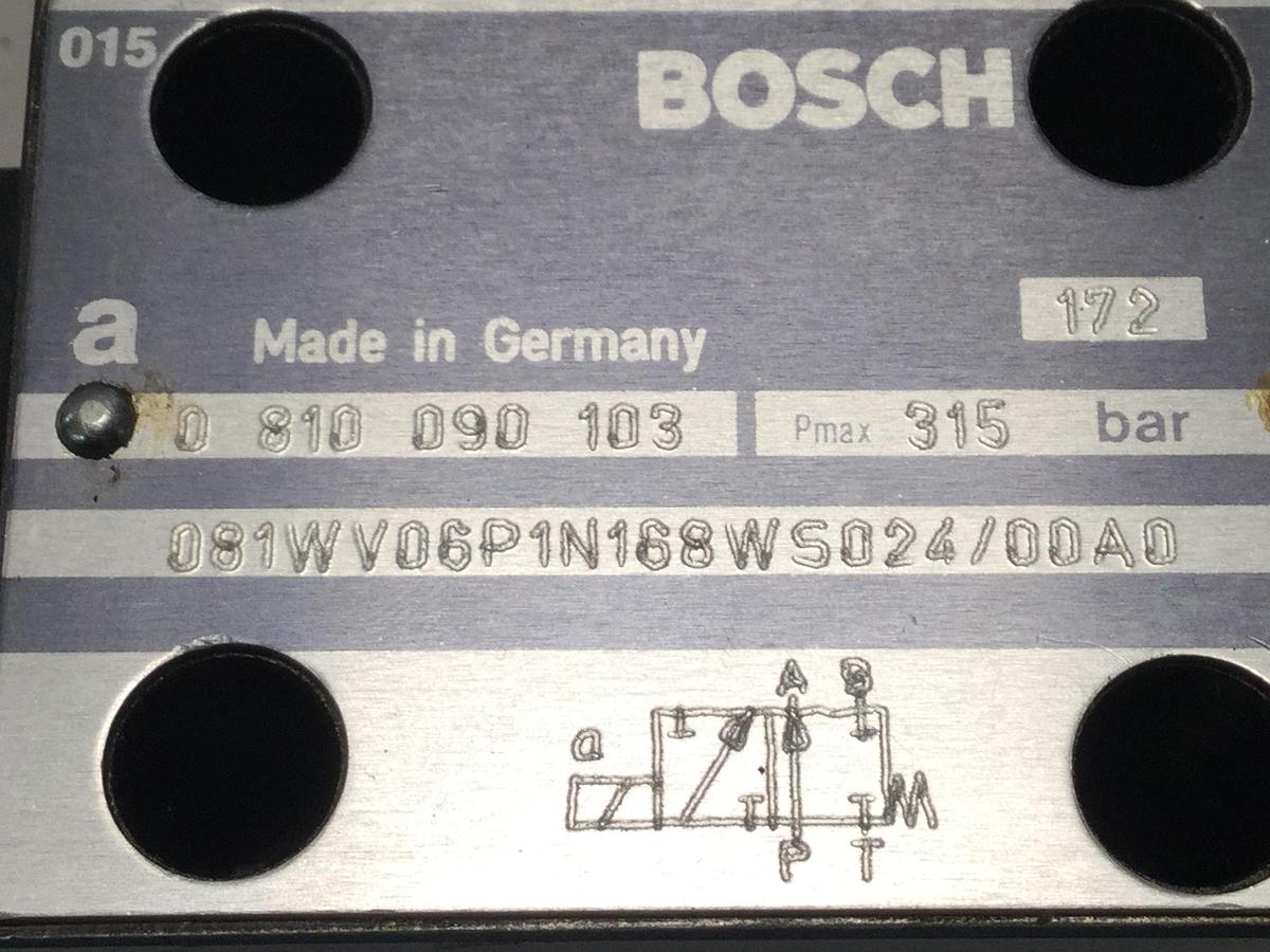 Used BOSCH Hydraulic Valve 0 810 090 103 Used