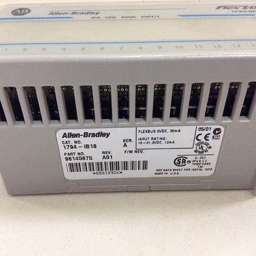 Used ALLEN BRADLEY Input Module 1794-IB16 SER A #71885