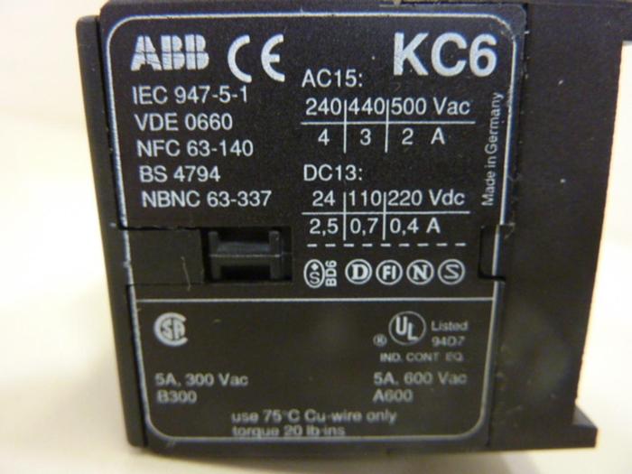 Used ABB Contactor KC6-31Z-1.4 USED