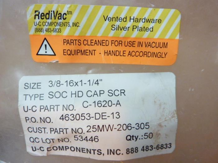 U-C COMPONENTS Socket Head Cap Screw C-1620-A #41297