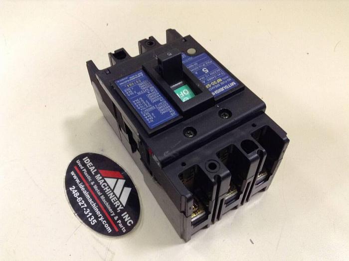 Used MITSUBISHI 5 Amp Circuit Breaker NF30-SP-5 #75216