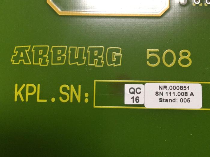 Used ARBURG Memory Card 508 #106846