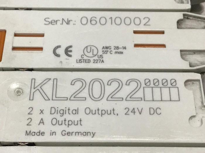 Used BECKHOFF Digital Output Module KL2022 #125213
