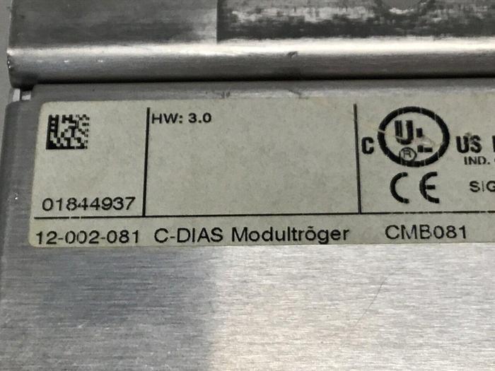 Used SIGMATEK 7 Slot Module CMB081 12-002-081 Used