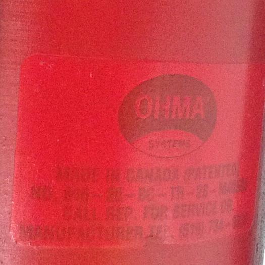 Used OHMA Cylinder 816-20-BC-TR-28-M40538 / PS816-262-CFF-.35-TR-24 #89780